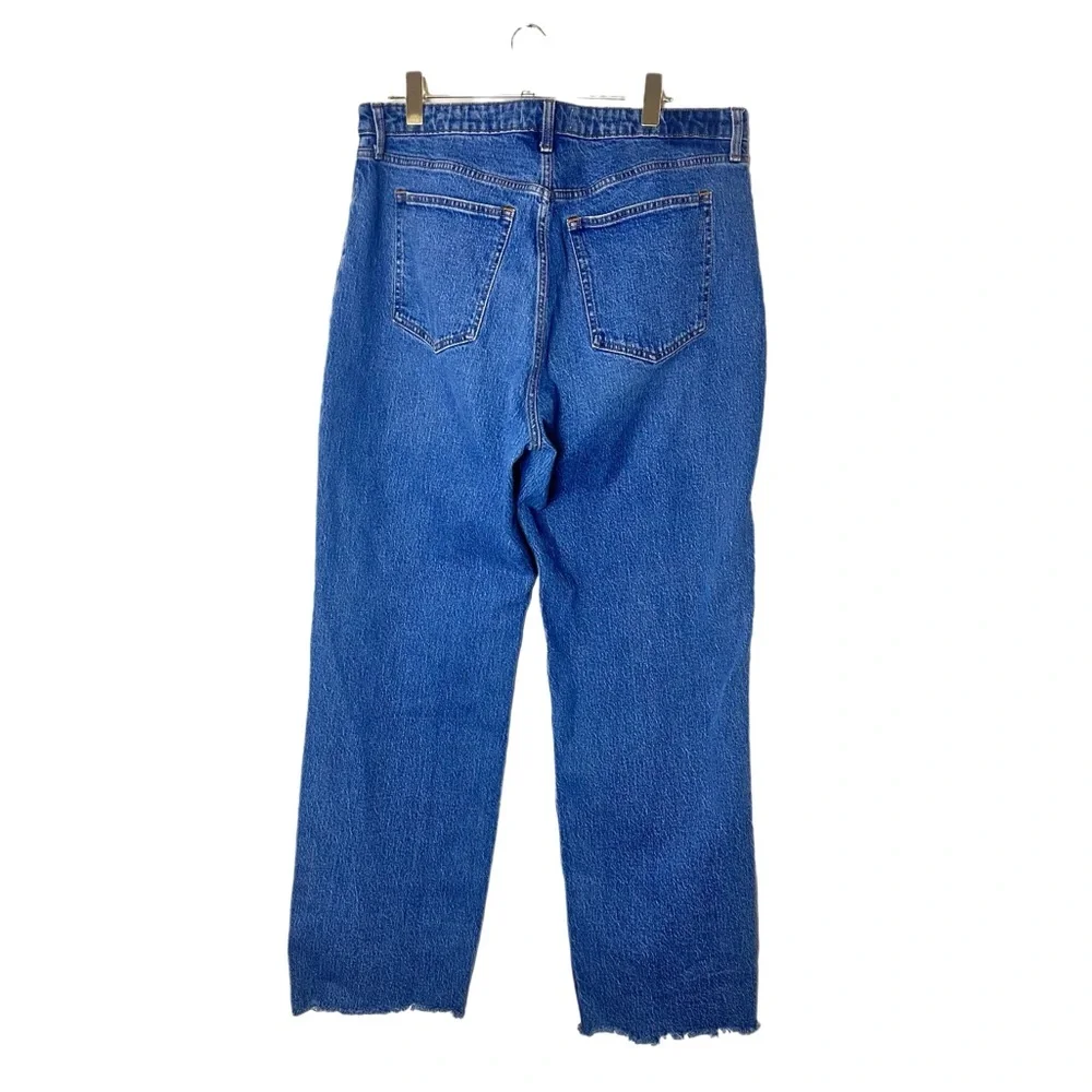 Abercrombie & Fitch The 90s Relaxed Jean High Rise Blue Curve Love Size 18L - Picture 4 of 4